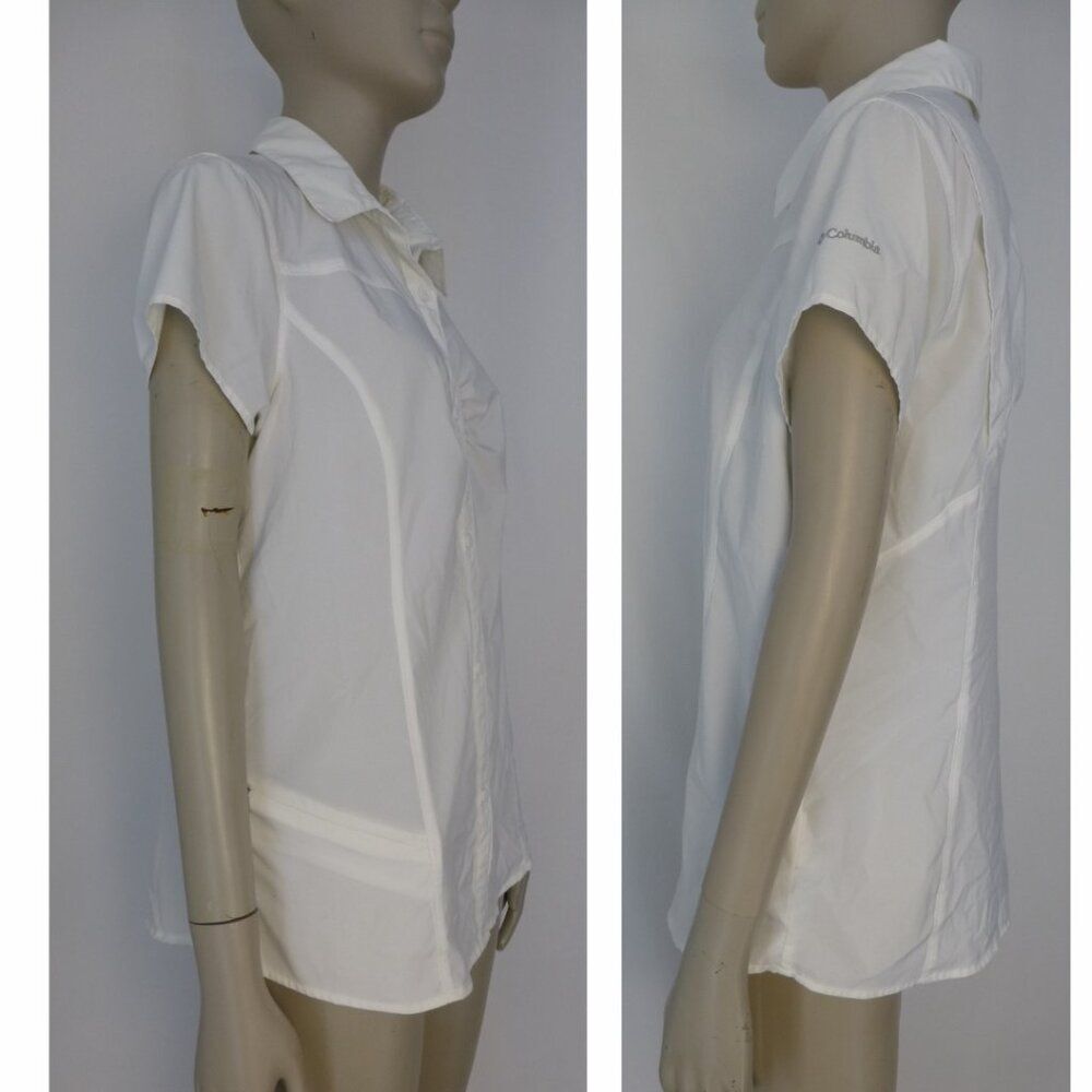 Columbia Omni-Shade Sun Protection Button Up Short Sleeve Top - Picture 3 of 12